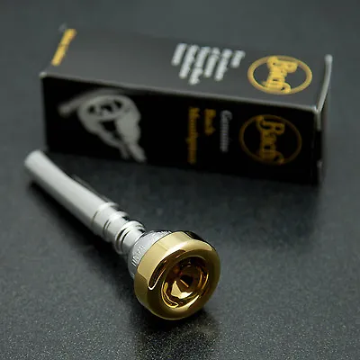 Genuine GOLD RIM & CUP Bach 10-1/2D Trumpet Mouthpiece #76 Backbore & #27 Throat • $129.59