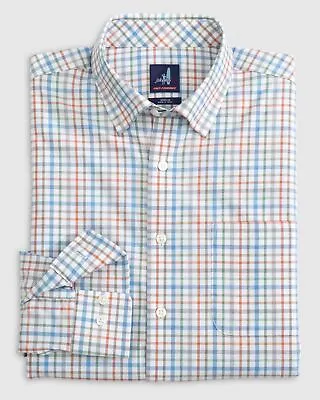 Johnnie-O Millers PREP-FORMANCE Button Up Shirt Laguna Blue • $51.19