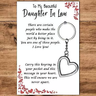 Daughter In Law Gifts Daughter In Law Birthday Gifts Daughter In Law Keyring • £3.99