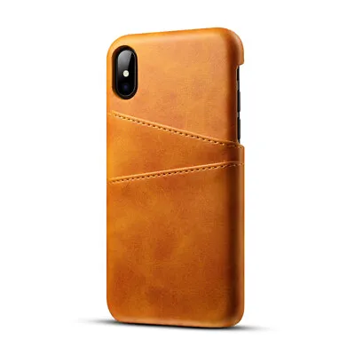 IPhone X & Xs Slim Leather Case Back Cover Card Slots Shockproof Stylish Durable • £4.99