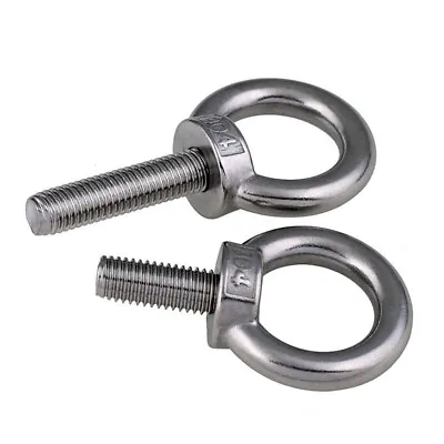 Length 304 Stainless Steel Longer Eyebolts Lifting Eyebolts Bolt Eye M3 M4 M5 M6 • $7.51