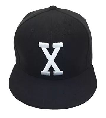 X Hat Snapback Custom 90s 3D Embroidered X Logo Vintage (Black) • $25.55