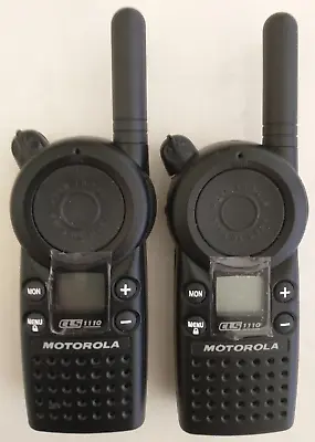 2 MINT Motorola CLS1110 UHF Business 2-Way Radios Walkie Talkie 1 Watt 1 Ch • $89.99