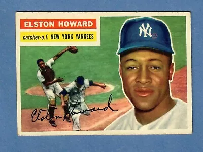 1956 Topps Baseball Set Break-#208-ELSTON HOWARD-NEW YORK YANKEES ROOKE-EX-MINT! • $1.99