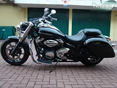 $887 • Buy Tsukayu Strong Hardbag For Yamaha V-Star 950  Tourer  Midnight (Black)