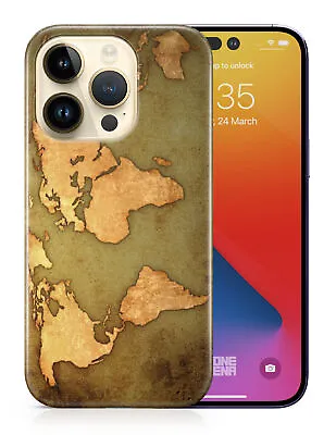 £5.70 • Buy Case Cover For Apple Iphone|vintage World Map Geography #1