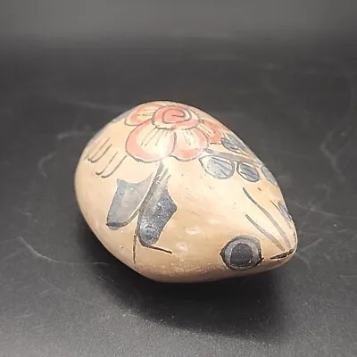 Tonala Hedgehog Figurine Mexico Handmade Pottery 2  Folk Art Signed Mexico • $12