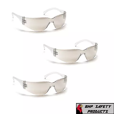 Pyramex Intruder Safety Glasses Indoor/outdoor Mirror I/o Lens S4180s (3 Pair) • $7.50