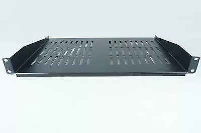 SHELF 1U 300MM DEEP BLACK FOR 19 INCH RACK  Cantilever RACKMOUNT Shelf • £19.95