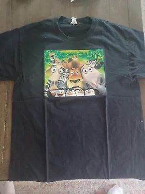 Vintage Madagascar Movie Shirt Size Adult Large Jerzees Brand • $16.19