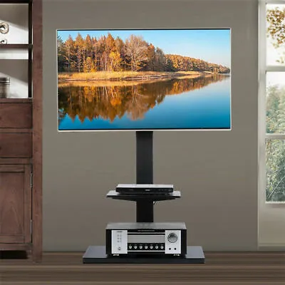 £58.95 • Buy Swivel Mobile TV Floor Stand Mount Home Display For 32 -65  Plasma/LCD/LED 