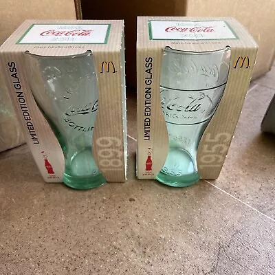 1899 Mcdonalds Coca Cola Coke Glass Glasses 2011 Boxed Collectable Limited • £10