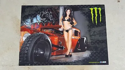 Monster Energy Street Rod Car Girl Poster • $10