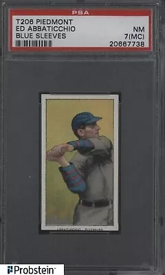 T206 Ed Abbaticchio Blue Sleeves Pittsburgh Piedmont 350-460 Subjects PSA 7 (MC) • $109.50