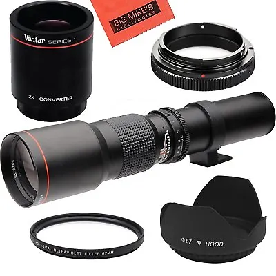 500mm 1000mm Telephoto Lens For Canon Digital EOS M50 EOS M100 Cameras • $119.99