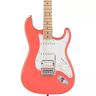 Squier Sonic Stratocaster HSS Maple Fingerboard Electric Guitar Tahitian Coral • $199.99