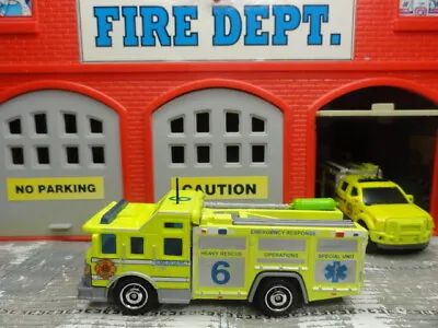 Matchbox Fire E-one Emergency Response Heavy Rescue Operations Kitbashed Unit  • $99.95