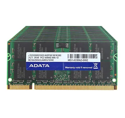 LOT Adata 10X 2GB 2RX8 PC2-6400S DDR2 800Mhz Memory Unbuffered Laptop RAM SODIMM • £46.79