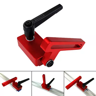 Woodworking Chute T-Slot T-track Stop Limiter Miter Aluminum High Accuracy Tools • $14.81