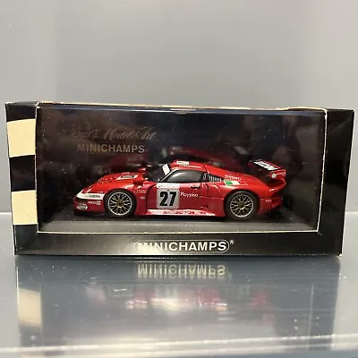 PORSCHE 911 GT1 -#27 - BMS Team  LeMans 1997  Minichamps Model  1/43 NIP • $28