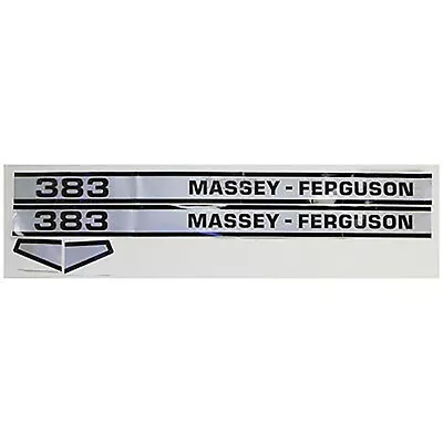 Tractor Hood Decal Kit Fits Massey Ferguson 383 • $55.99