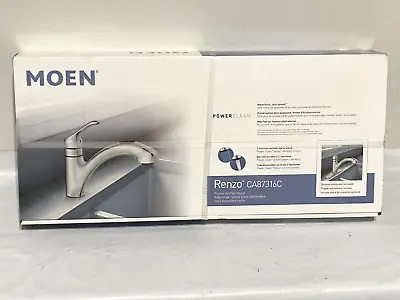 Moen Renzo Chrome Single Handle Pull-out Kitchen Faucet- CA87316C • $90