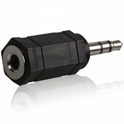 3.5mm Stereo Jack Plug Male To 3.5mm Mono Jack Socket Female Adaptor PP  • £1.99