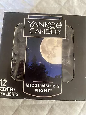 Yankee Candle Scented Tea Lights Midsummer’s Night X 12 • £10.50