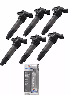 Set Of 6 Ignition Coil + Tune Up Grease For Volvo S60 S80 V70 CX60 UF594 • $98.45