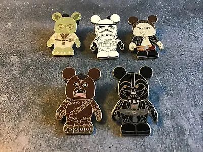 Disney Pin Vinylmation Mystery Pin Collection Star Wars Set Of 5 Lot #O4454 • $24.95