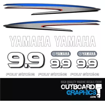 Yamaha 9.9hp 4 Stroke Outboard Engine Decals/sticker Kit - Others Available • $32.35