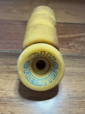 Vintage 80's OJ2 Freestlye 57M Speed Skateboard Wheels - Yellow • $139.99