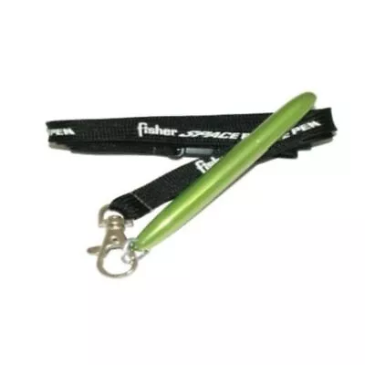 Fisher Space Pen Bullet Ballpoint Ball Pen With Lanyard Neck Strap - LIME GREEN • £52.95