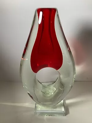 Vitrix Hotglass Studio Sculpted Glass Vase 10.5 In. • $89.25