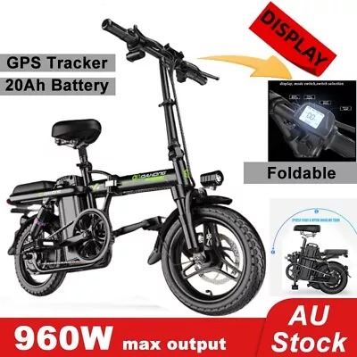 🚨Portable 1000W✔Electric Bike Foldable Ebike Scooter 48V✔14 INCH Fold Bicycle🚨 • $399.60