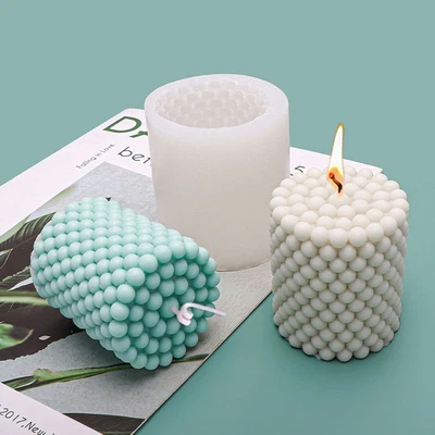 £5.15 • Buy Silicone Candle Mould 3D Art Wax Mold Cylinder Candle Mold Cake Resin Molds