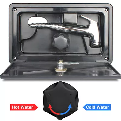 External RV Outdoor Shower Black Exterior Shower Box Kit With 2 Keys For Caravan • $37.99