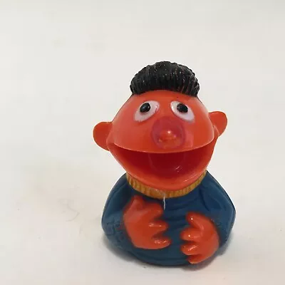 Sesame Street 2.5  ERNIE Finger Puppet Vinyl Muppets Inc Hong Kong Vintage 1970s • $9.99