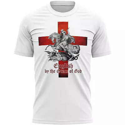 £14.95 • Buy English By The Grace Of God T Shirt Graphic Print St George's Day Gifts For H...