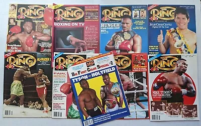 $15.40 • Buy The Ring Magazine 1991 8 Month Set Bonus Tyson & Holyfield Poster NOS May June +