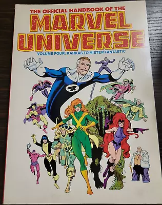 The Official Handbook Of The Marvel Universe Volume #4 TPB 1987 • $19.39