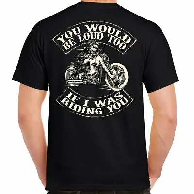 T Shirt Cycles Skull Motorcycle No Harley Stripper Funny Biker Offensive T Shirt • $14.99