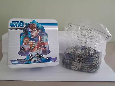 Star Wars  The Clone Wars  500 Piece Puzzle In Tin NIP SEALED Helmet Shaped • $9