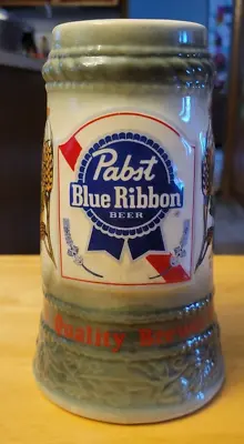 Vintage Pabst Blue Ribbon Limited Edition Beer Stein Mug PBR Since 1844 7 3/4  • $14.99