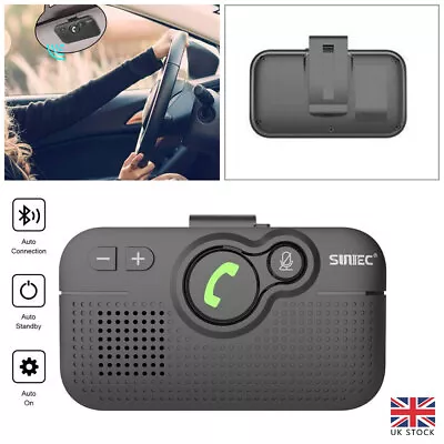 Wireless Bluetooth Handsfree Car Kit Speaker Phone Voice Guidance 650mAh UK • £21.20