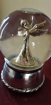 Silver Humbled Angel Musical Snow Globe - Engraved 'A Friend Is Someone Who.... • $15.99