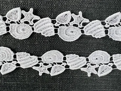 Vintage Lace Trim Starfish Sea Shell Conch Beach Nautical Motifs White 40mm • £2.90