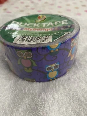 $14.99 • Buy Duck Tape My Design Purple Owls 1.88  X 10 Yards New Craft NEW!!