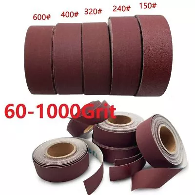 Emery Cloth Backed Sandpaper Flexible Sanding Germa Flex GRIT 60-1000 ROLL 100mm • £6.87