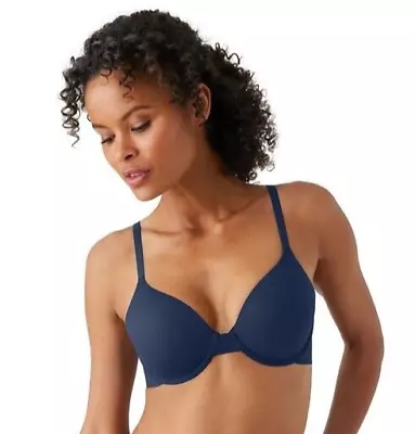 WACOAL 853339 Comfort First Seamless Underwire T-Shirt 38DDD Blue Titan * • $59